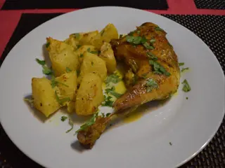 Baked Chicken Legs with Potatoes
